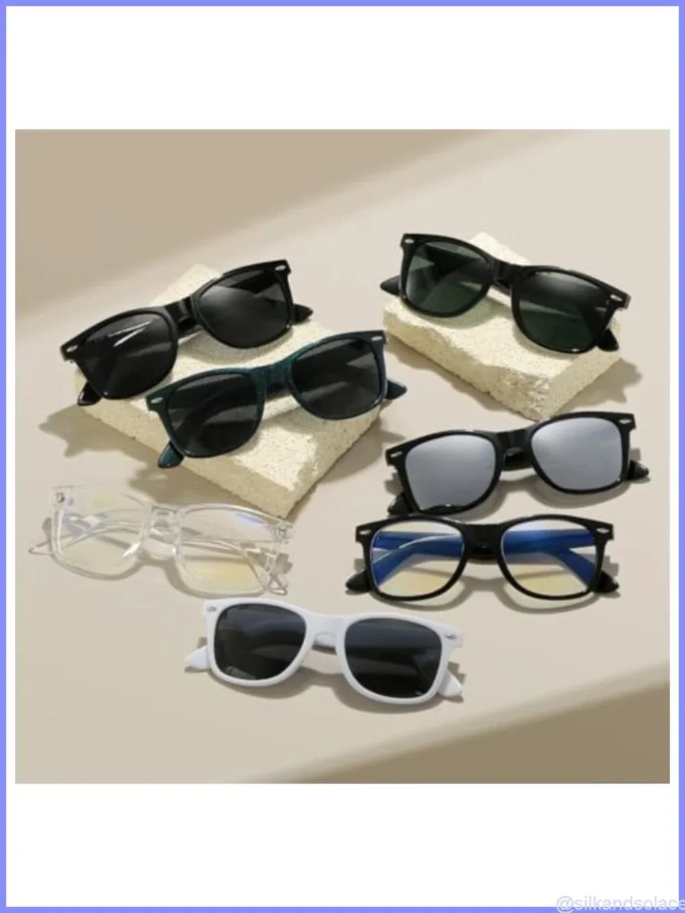 Retro Polarized Square Sunglasses UV400 Full Frame Lightweight